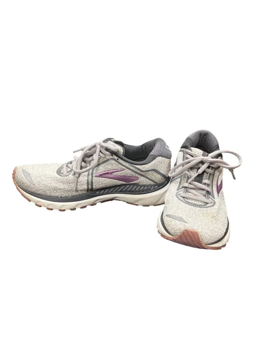 Brooks GTS Adrenaline 20 wms gray pink low walking run sneakers sz 8 SKU 10-604